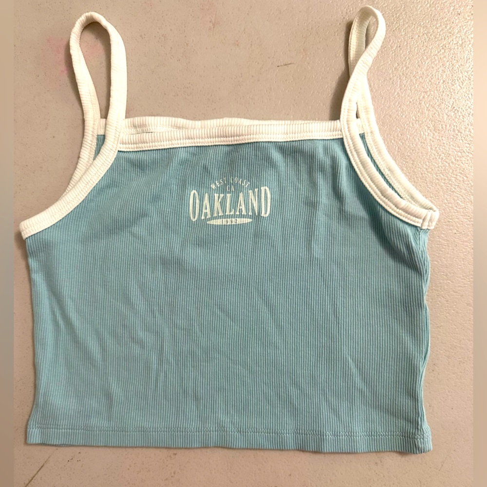 H&M Tank top crop in soft cotton jersey with narrow shoulder straps